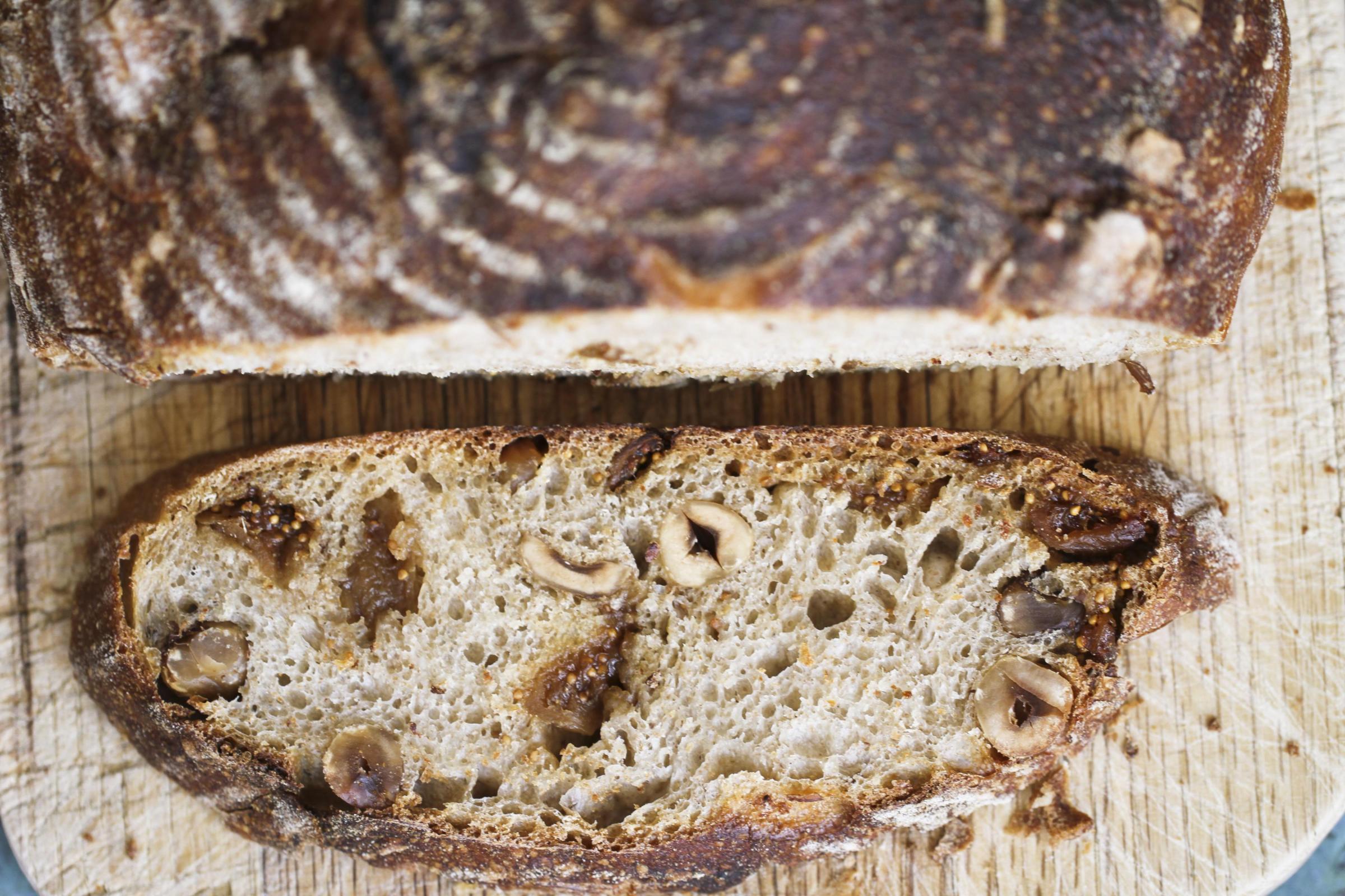 Fig Hazelnut Bread and Reheating The Fresh Loaf